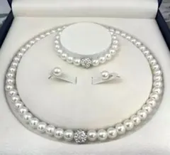 真珠ネックレス　ピアス　ブレスレット　3点セット　来週には3000円に戻します！