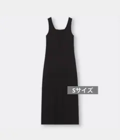 GU リブニットワンピース(ノースリーブ)