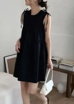 夏にぴったり♪ゆったりミニワンピース 韓国シンプル お出かけ普段着 女子会に最適