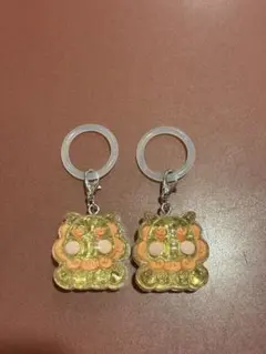 めじるしアクセサリー　シーサー　2個セット　クリスタル　プライズ　ゲームセンター