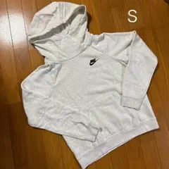 Nike グレー フード パーカー S