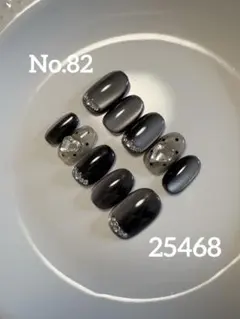 【No.82】現品購入可/ネイルチップ/マグネット/ハート/ドット/シースルー