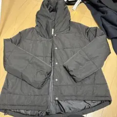 earth music&ecology フード付きダウンジャケット ブラック