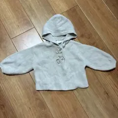 ZARA キッズ フード付きニット 92cm