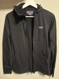 Patagonia メンズ R1エアフルジップフーディ Sサイズ ブラック