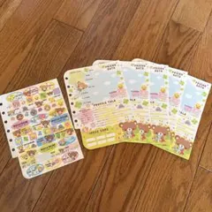 プロフィール帳　リフィル　5枚セットとシール付き