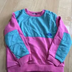 THE NORTH FACE トレーナー 110 ピンク/ターコイズ