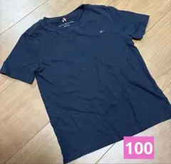 Tommy Hilfiger ネイビーTシャツ 紺 半袖 XS(4-5)