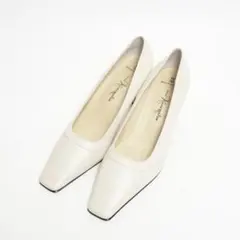 【新品未使用】銀座カネマツ パンプス スクエアトゥ ハイヒール 23cm
