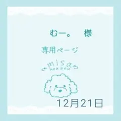 むー。様専用ページ