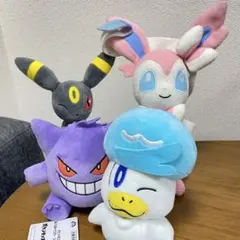 ポケモン ぬいぐるみ 4体まとめ売り クワッス ゲンガー ブラッキー ニンフィア