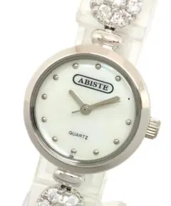 美品】ABISTE アビステ キラキラハートの腕時計 レディースウォッチ