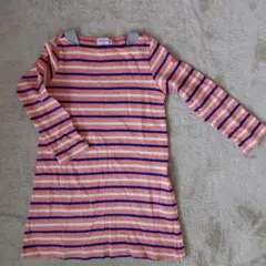 ミキハウス　ボーダーワンピース　120