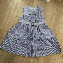 familiar ノースリーブワンピース ギンガムチェック