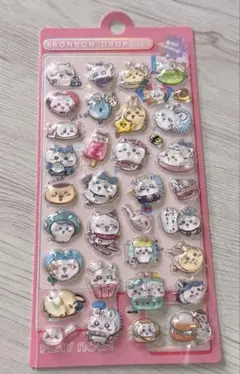 ぷっくり可愛い ちいかわ BONBON DROP 立体シール
