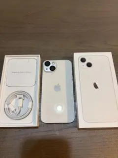 Apple iPhone 13 ホワイト 本体 充電ケーブル付き