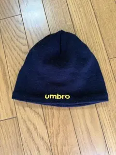 UMBRO ニット帽 ビーニー ネイビー×イエロー