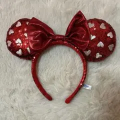 ディズニー ミニーちゃん カチューシャ 赤