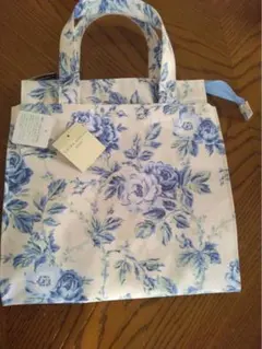 未使用　レア　ローラアシュレイ　　スクエアトートバッグ