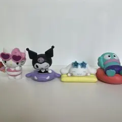【値下げしました！】サンリオキャラクターズ みんなでプールフィギア