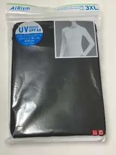 ユニクロ　エアリズムUVカットクルーネックT（長袖）3XL 黒　新品