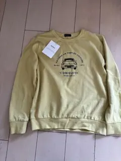 BeBe イエロートレーナー 車のプリント