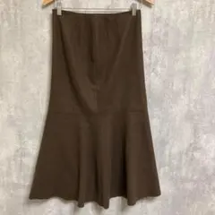 り*う様 【ナチュラルビューティーベーシック】マーメイドスカート【M】ブラウン