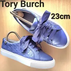 TORY BURCH トリーバーチ レザースニーカー 23cm ネイビー​のサムネイル