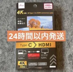【新品未使用】 4K対応 type-C to HDMI 変換ケーブル 1m