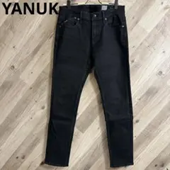 【美品】YANUK ヤヌーク NEIL タイトスリム ブラックデニム w31