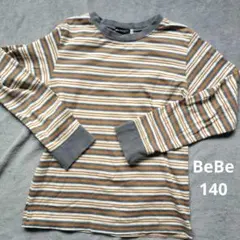 BeBe ストライプ 長袖カットソー 140