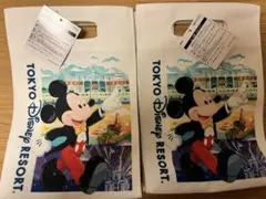 東京ディズニーリゾート ミッキーマウス ショップ袋 風デザイントート2枚セット