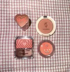 ピンク　コーラルチーク　4点セット