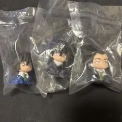 ［未開封］名探偵コナン ちぢませ隊 フィギュア 3体セット　松田、重悟、世良