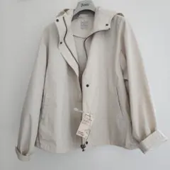 無印良品 撥水フードジャケット XL アイボリーのサムネイル