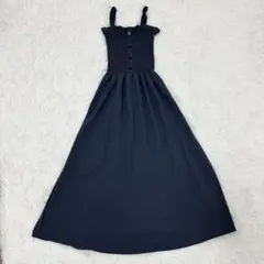 【美品】✨️GRL シャーリング キャミソール マキシワンピース Mサイズ