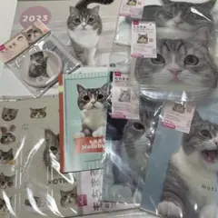 もちまる日記グッズ８点セット　限定メモノート付き　カレンダー