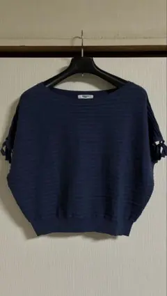 ネイビーサマーニット