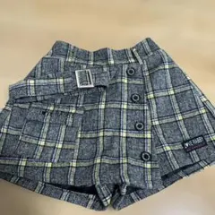 ラブラビ　チェック柄スカートパンツ ベルト付き美品