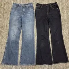 GU フレアジーンズ2本セット(L)