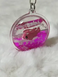 Dolphin オイルキーホルダー ピンク