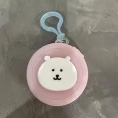 ナガノキャラクターズ まんまるミニシリコンポーチ　ピンク