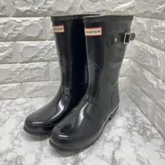 HUNTER ハンター レインブーツ 黒 25cm W23700