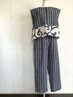 着物リメイク　未使用反物　浴衣セットアップ　パンツ