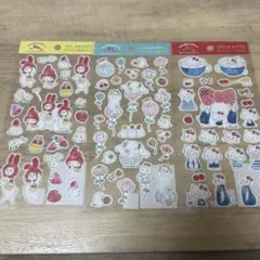 【国内正規品】トコロコムギ×サンリオキャラクターズ　コットンシール3種