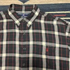 小*坂様 【POLO SPORT】90s ポロスポーツ チェックシャツ ポニー刺