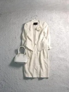 アンタイトル ラメツイード ジャケット スカート スーツ セットアップ 2