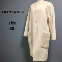 フレームワーク　綿麻コート　未使用品 FRAMeWORK 綿麻プレーンコート フレームワーク スピック - メルカリ