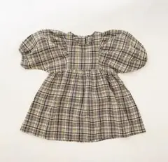 【PETITMIG 】Green Check Dress 子供服 100size