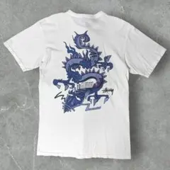 【人気レア】Stussy ステューシー ドラゴン柄 グラフィックプリントTシャツ